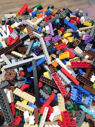 100 random lego bricks 1x16 - lego,